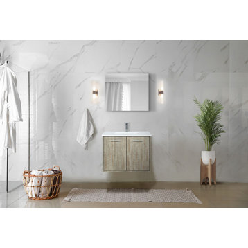Fairbanks Bath Vanity, Chrome Faucet, 30", Marble Top Vanity Complete Set