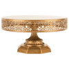 Victoria Gold 12" Metal Cake Stand