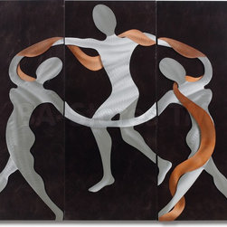 Scarf Dance Wall Graphic (Set of 3) - Home Decor