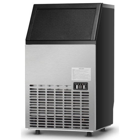 Built-In Stainless Steel Commercial 110Lbs/24H Ice Maker Portable Ice Machine