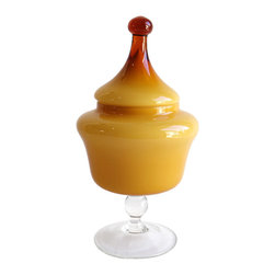 Mid Century Glass - Decorative Jars And Urns