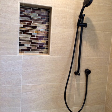 Warm Tones Transitional Bathroom