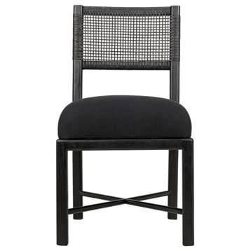 Huxleigh Chair, Charcoal Black