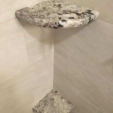 MASTER BATHROOM - Complete Remodel 12 x 24 Tile, Vanity, Alaska White Granite