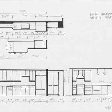 residential space plans- waterfront condominium kitchen