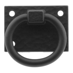Hammered Aluminum Ring Pull - Cabinet And Drawer Handle Pulls
