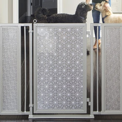 Fusion Gates - Fusion Gate with Linear Lace in White Design - Dog Gates