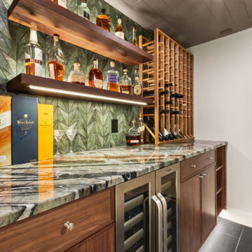 From Concrete to Mid-Century Modern Retreat in Slingerlands, NY – Wine or Whiske