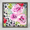 "Spots and Dots Florals" Mini Framed Canvas by Shelly Kennedy