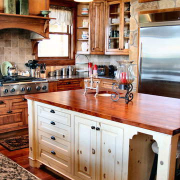 Texas Mesquite Island Top by DeVos Custom Woodworking