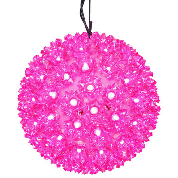 Vickerman 50 Light 6" LED Starlight Sphere, Pink