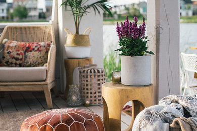Inspiration for a coastal home design remodel in Salt Lake City