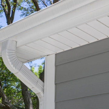 Gray Slate James Hardie siding installation in Naperville