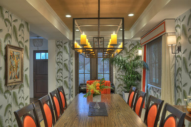 Inspiration for a modern dining room remodel in Los Angeles