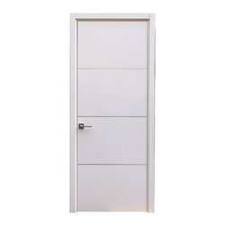White Gloss Modern Interior Door - Interior Doors