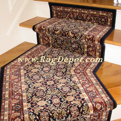 Dynamic Brillant Herati Navy - Carpet Tiles