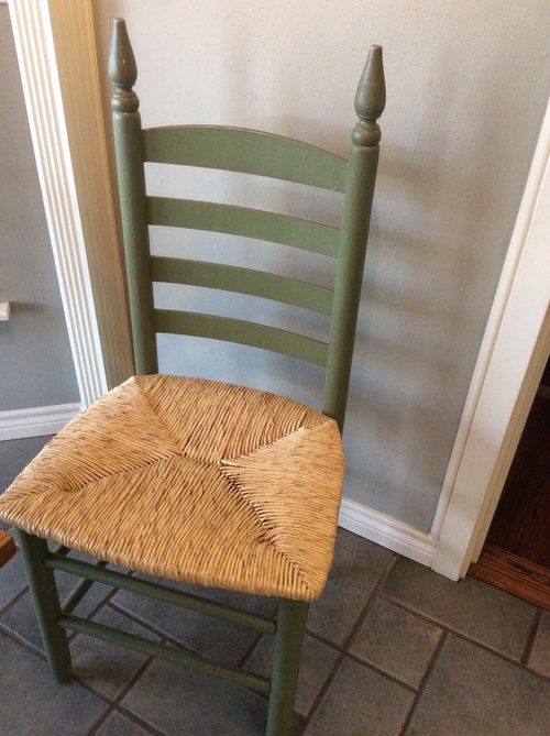 it's time to paint my kitchen chairs please!