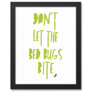 Don't Let the Bed Bugs Bite 11x14 Black Framed Canvas