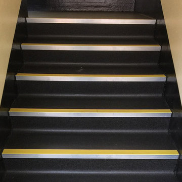 Rubber Flooring with Nosings to Workplace Stairs