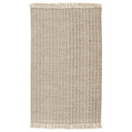 Jaipur Living - Jaipur Living Poise Handwoven Solid Area Rug, Cream/Taupe, 5'x8' - Textural and grounding, the Morning Mantra collection anchors spaces with casual and versatile appeal. The cream and taupe Poise rug provides a natural layer in modern homes with a handwoven jute, polyester, and cotton weave. Chunky, tasseled details lend a global touch to this organic-inspired rug.