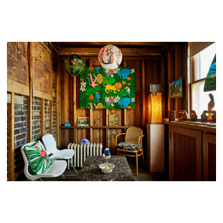 80s Art Deco home - Bridgeport Chicago - Tropical - Living Room