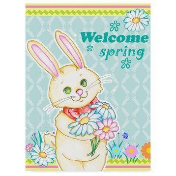 Valarie Wade 'Welcome Spring' Canvas Art, 24"x18"
