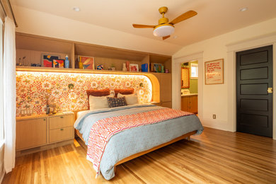 Example of a trendy bedroom design in Portland