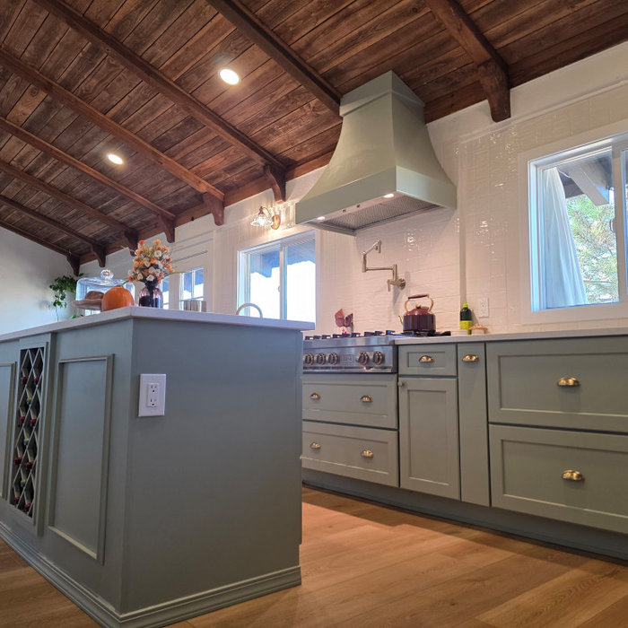 Kitchen cabinetry and island from an HHC remodeling project.