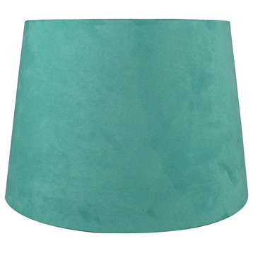 12" Suede Hardback Lamp Shade, Turquoise