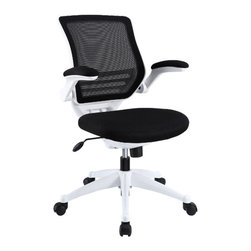 Edge White Base Office Chair in Black - Products
