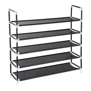 2 Tier Entryway Metal Soft Seat Shoe Rack Bench Contemporary Shoe Storage By Imtinanz Llc