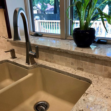 Kitchen Remodel-Cherry Burgundy Koch Cabinets Cambria Windemere