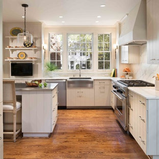 Chevy Chase Kitchen Remodel with Custom Grooved Cabinets