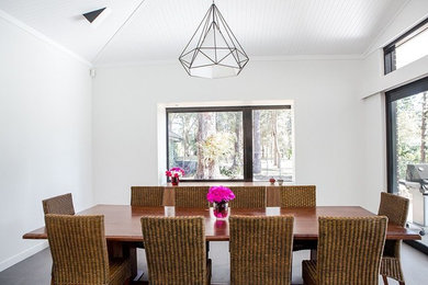 Inspiration for a contemporary dining room remodel in Sydney