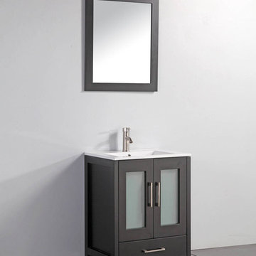 Argentina 24" Single Sink Modern Bathroom Vanity - Espresso
