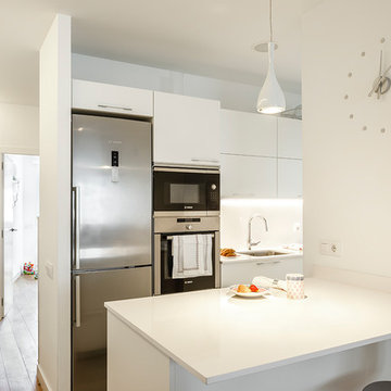 Cocina abierta en vivienda