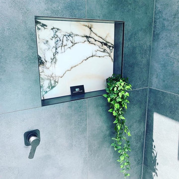 Outdoor Shower by Diversity Tiling
