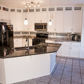 White Kitchen with Black Granite in Belcamp, MD