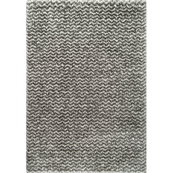 nuLOOM Moroccan Chevron Area Rug, Ivory, Brown, 5'x8'