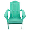 36" Green Classic Folding Wooden Adirondack Chair