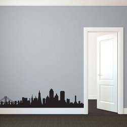 San Fransisco Skyline Silhouette - Wall Decals