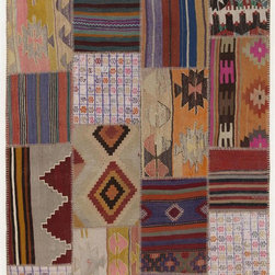 Kilim Patchwork Rug - Area Rugs