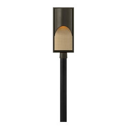 Hinkley - Cascade Bronze 22.5-Inch LED Amber Etched Organic Glass One-Light Outdoor Post M - Post Lights