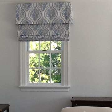 Valance and Roman Shades