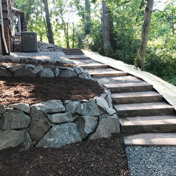 Trap Rock Retaining Walls