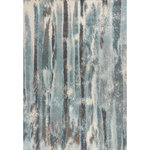 KAS - KAS Illusions 6211 Teal Moderne Area Rug, 5'3"x7'7" - Our Illusions Collection features an array of show-stopping watercolor designs. Each pattern is a piece of art for your floors. Ranging from tonals to vibrant palettes, there is sure to be an Illusion to peak your interest! Made in Turkey of 100% polypropelene with 1/2" pile height.