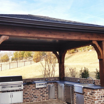 Outdoor Kitchen and Living