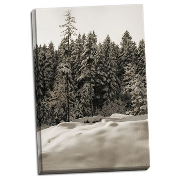 Fine Art Photograph, Snow Castle, Hand-Stretched Canvas
