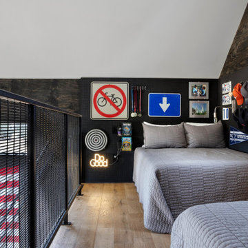 Modern Homestead Boys Lofted Bedroom