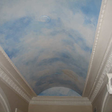 Faux Painted Sky Ceiling in Holmdel, NJ